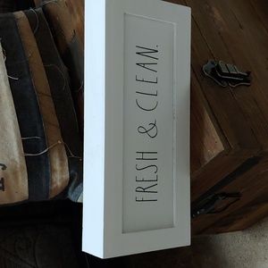 Rae Dunn FRESH & CLEAN Sign